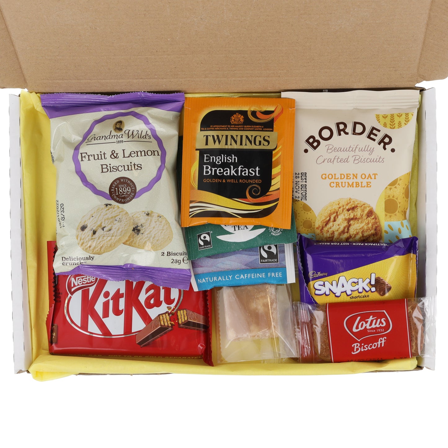 Afternoon Tea Gift Box With Hot drink, Biscuits & Chocolate