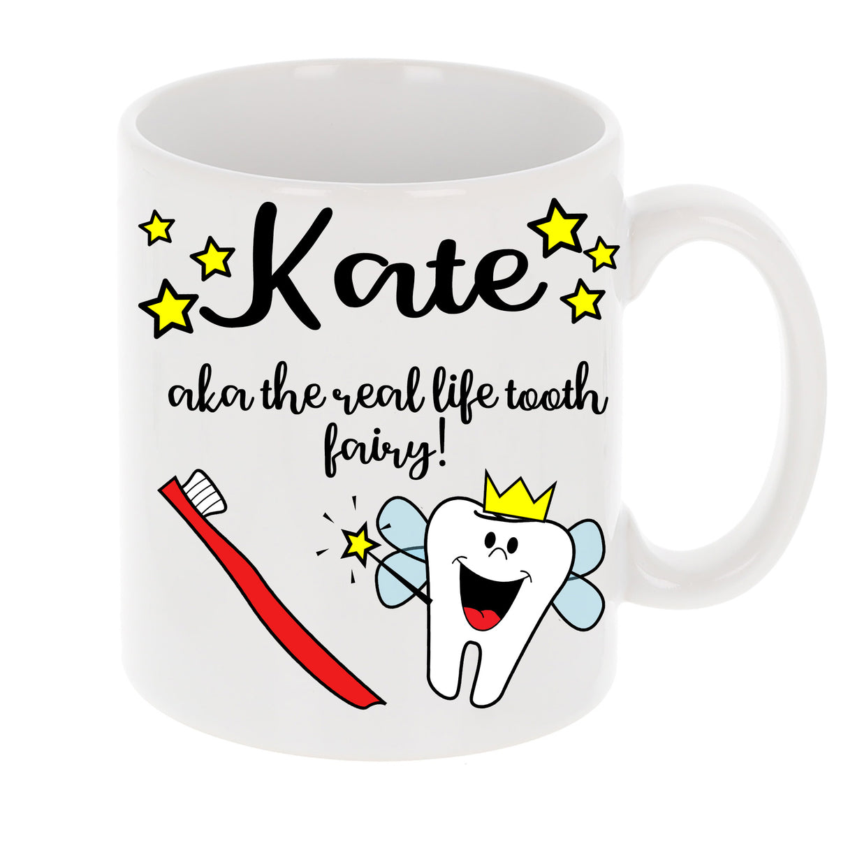Personalised Dentist AKA The Real Life Tooth Fairy Mug and/or Coaster Gift - Always Looking Good - Mug On Its Own