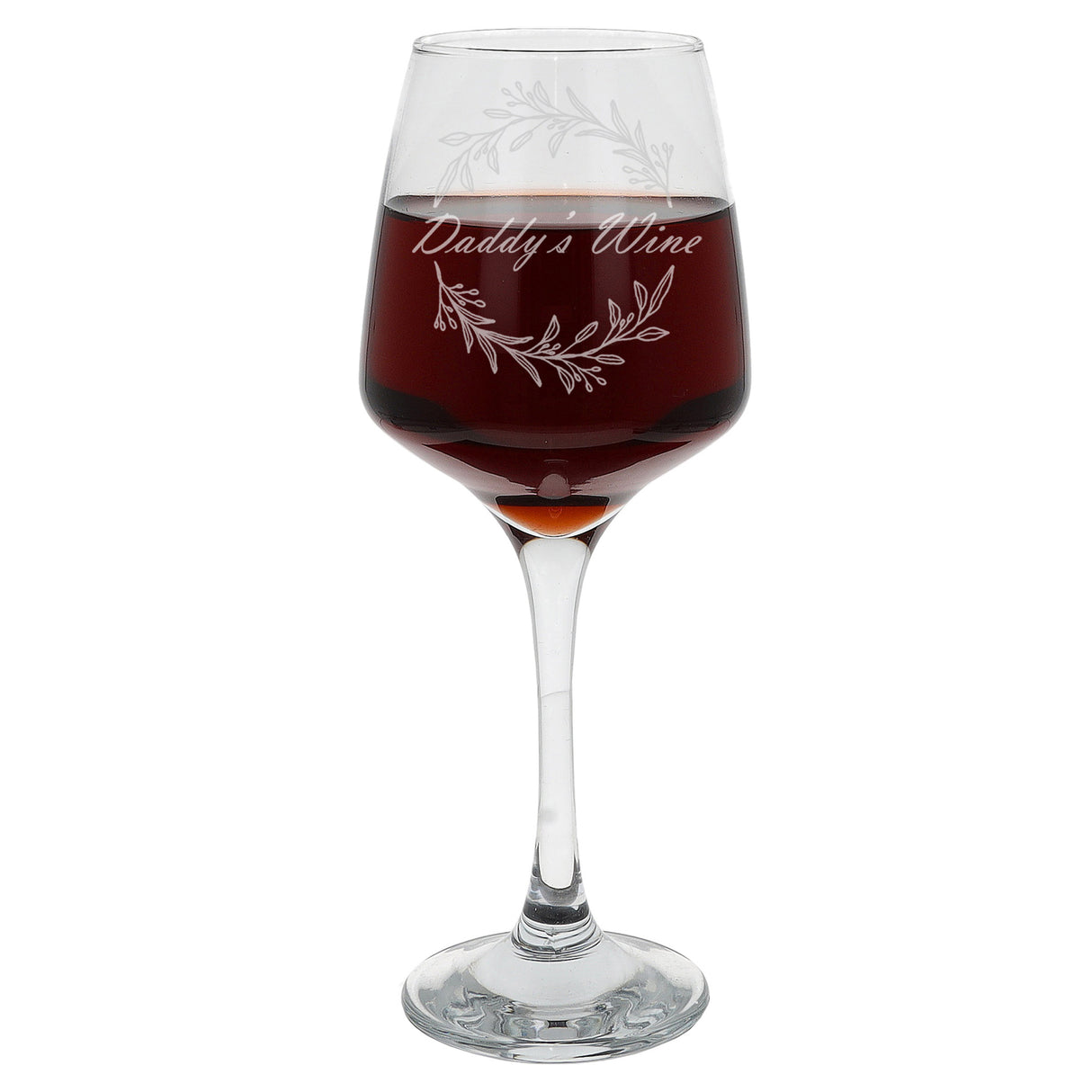"Daddy's Wine" Engraved Wine Glass New Dad Gift