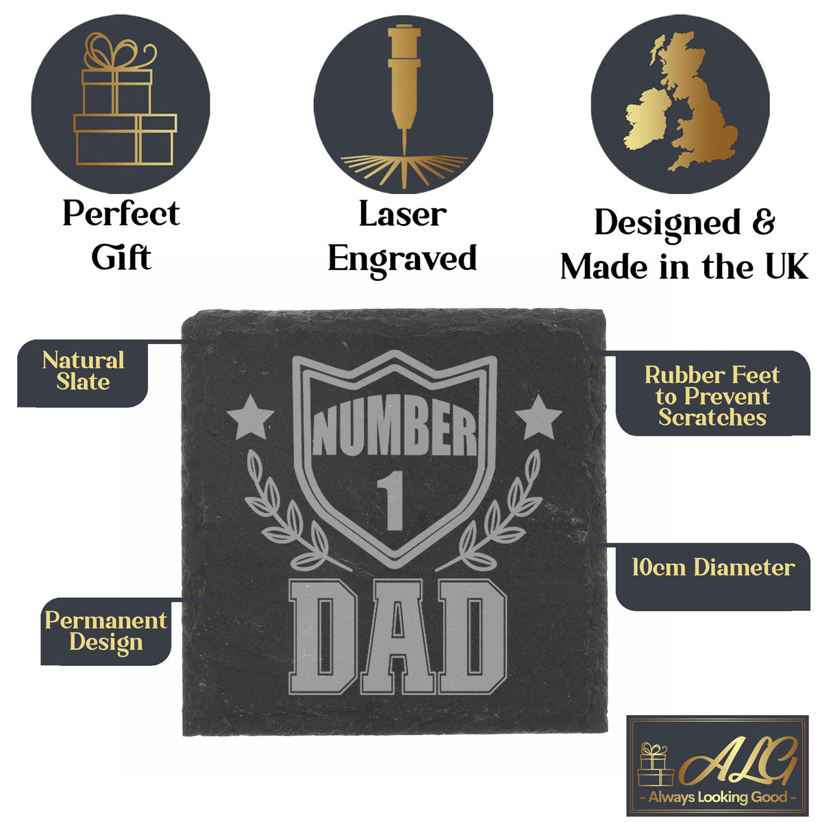 Square Slate Coaster
