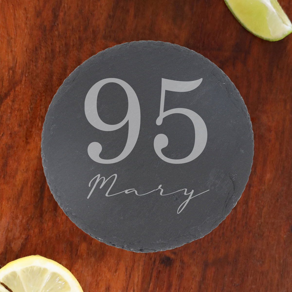 Round Slate Coaster