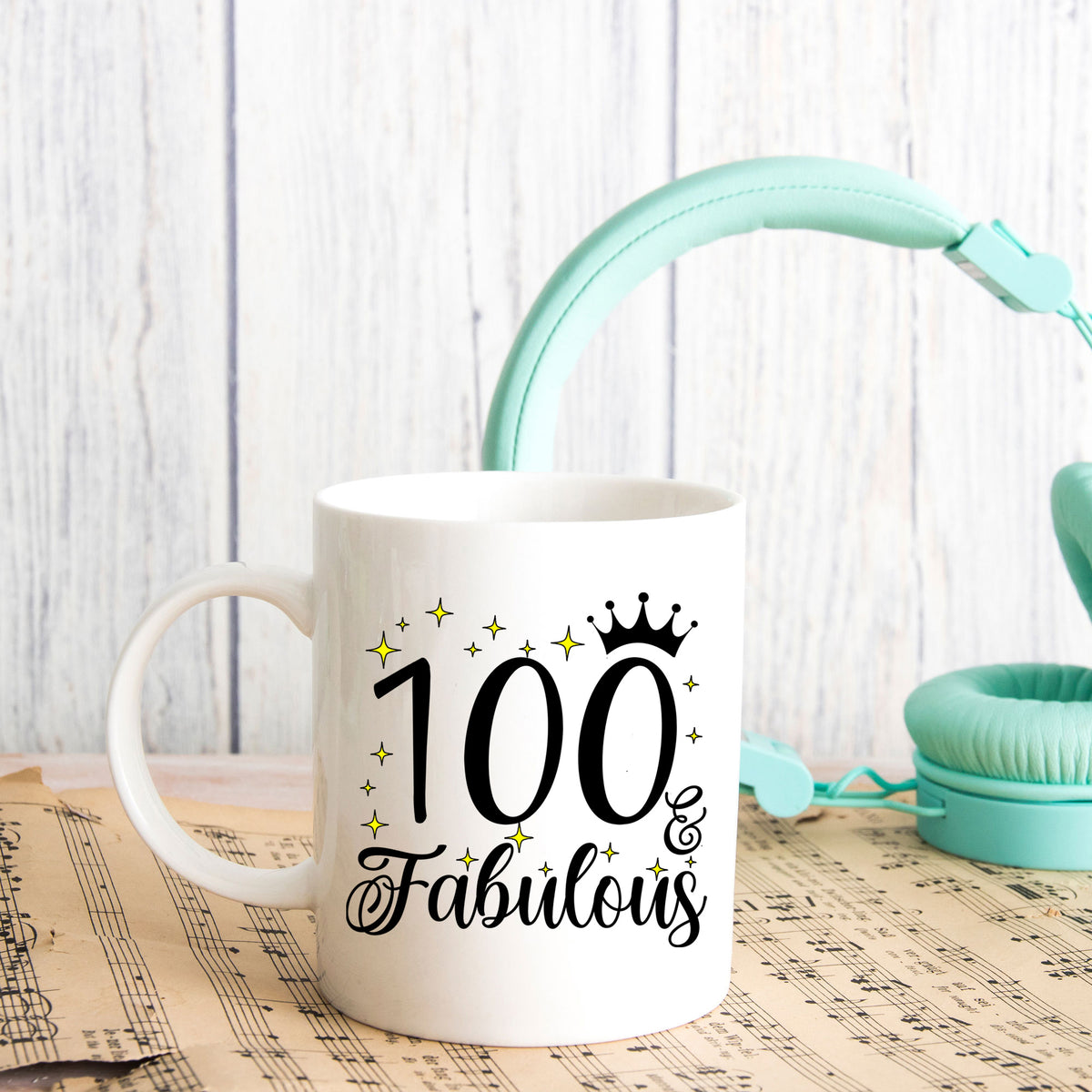 100 and Fabulous 100th Birthday Coffee Mug for Tea or Coffee