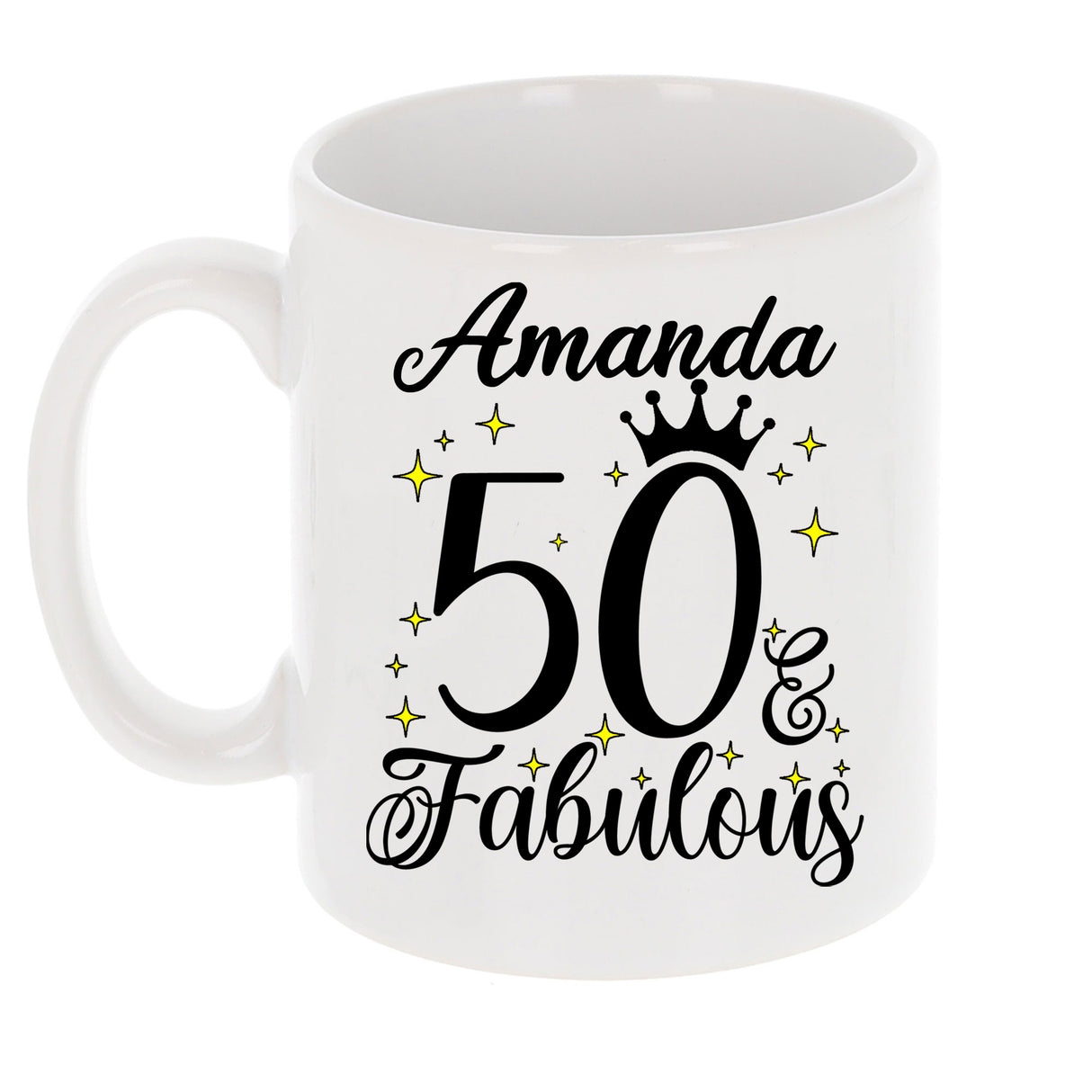 50 and Fabulous 50th Birthday Coffee Mug for Tea or Coffee