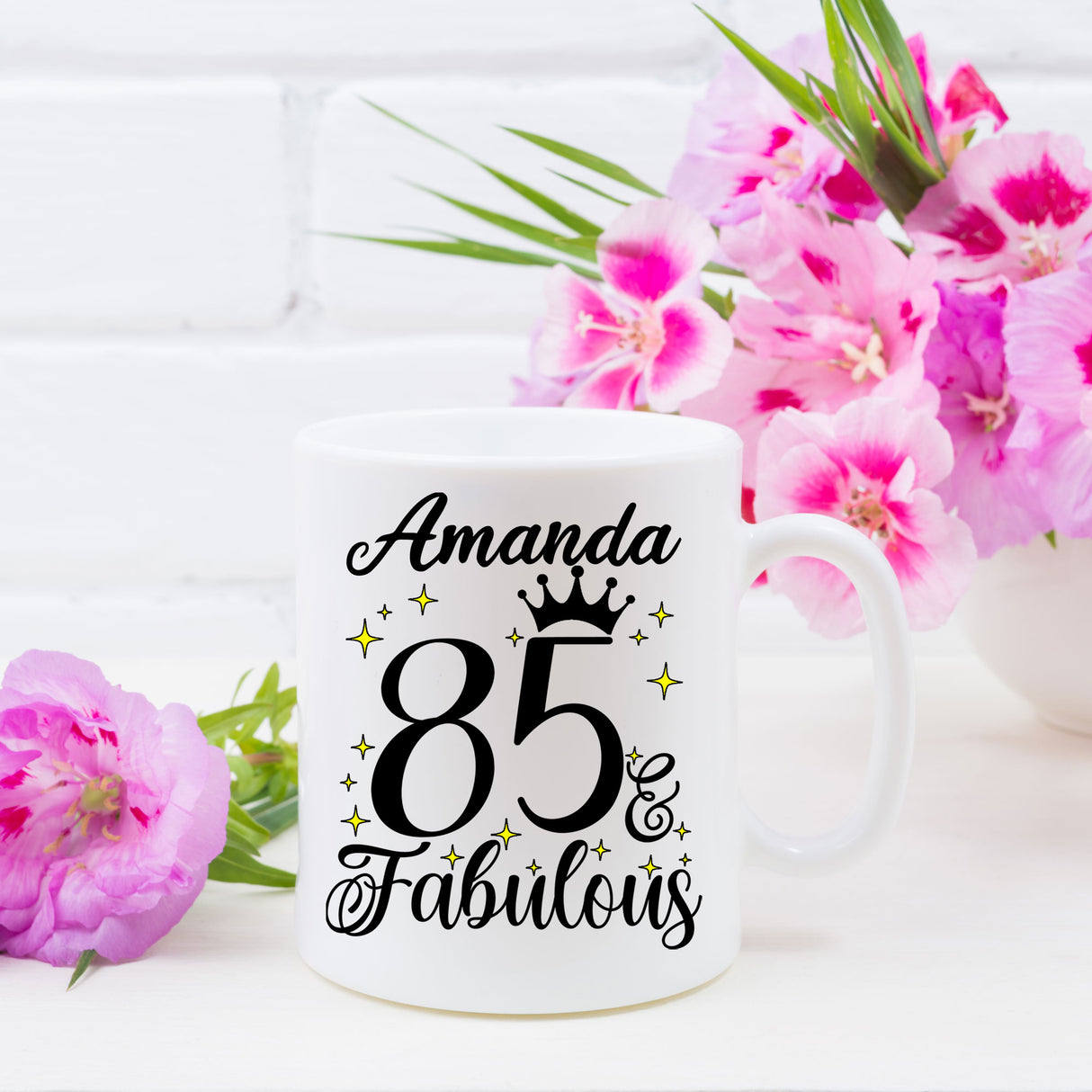 85 and Fabulous 85th Birthday Coffee Mug for Tea or Coffee