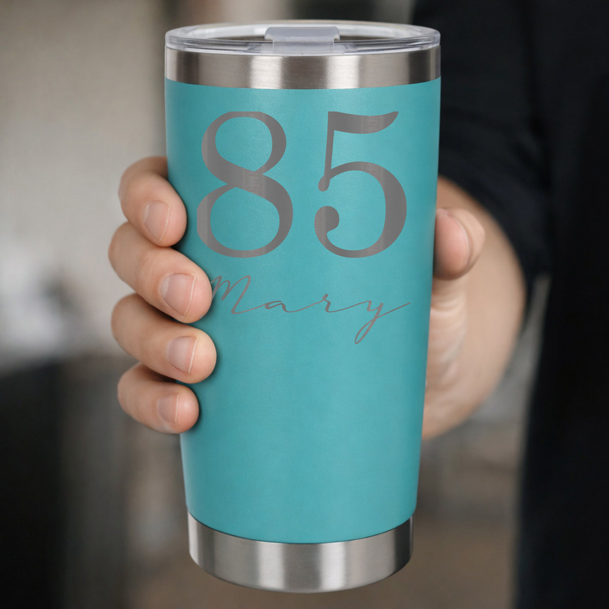 Turquoise Thermal Metal Coffee Cup