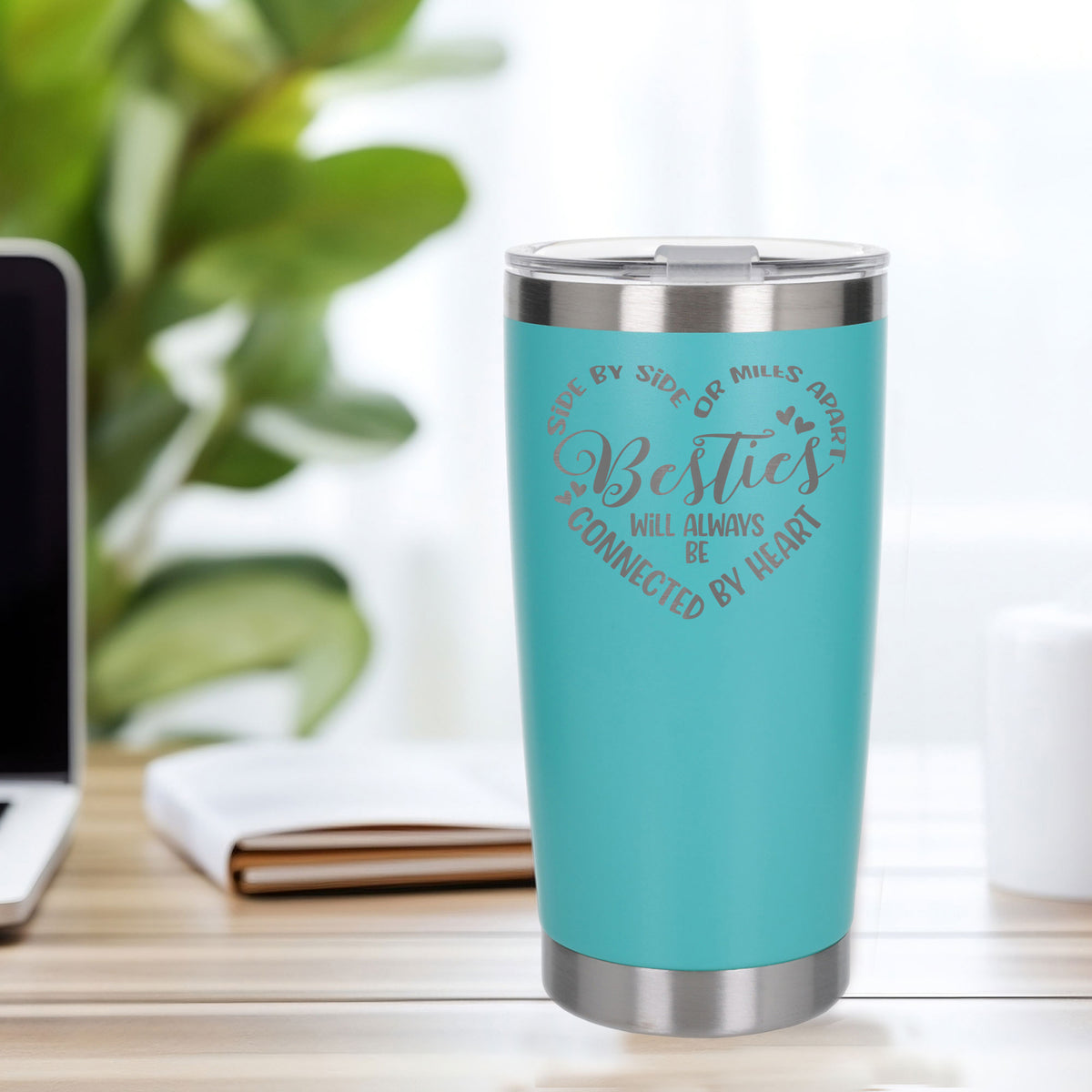 Turquoise Thermal Metal Coffee Cup