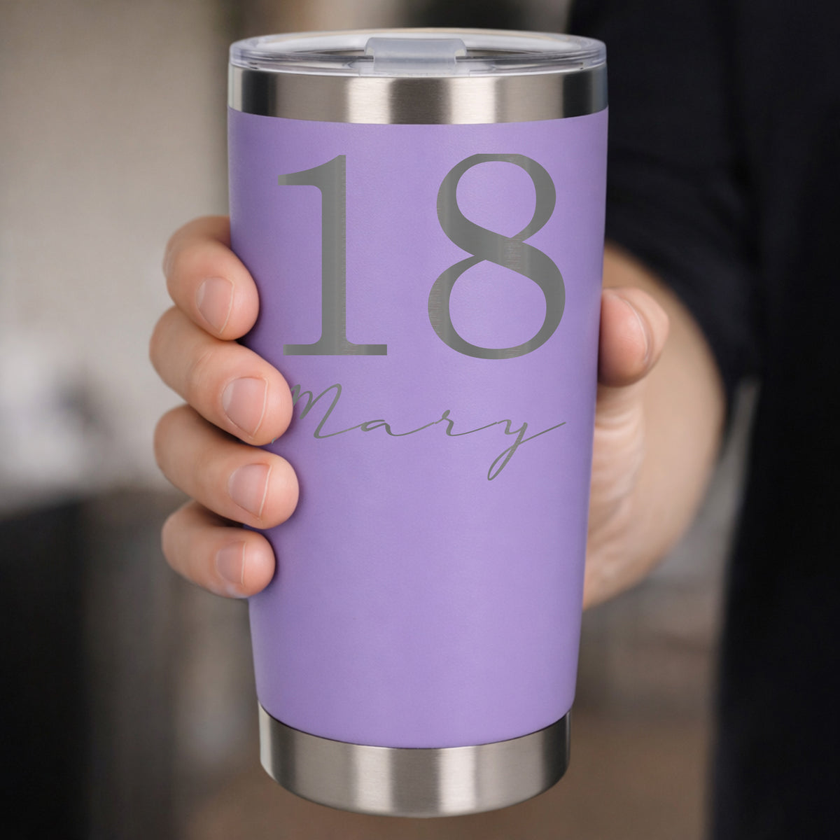 Lavender Thermal Metal Coffee Cup