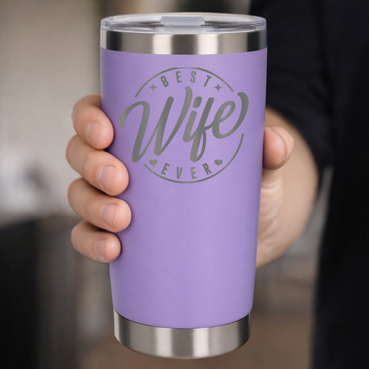 Lavender Thermal Metal Coffee Cup