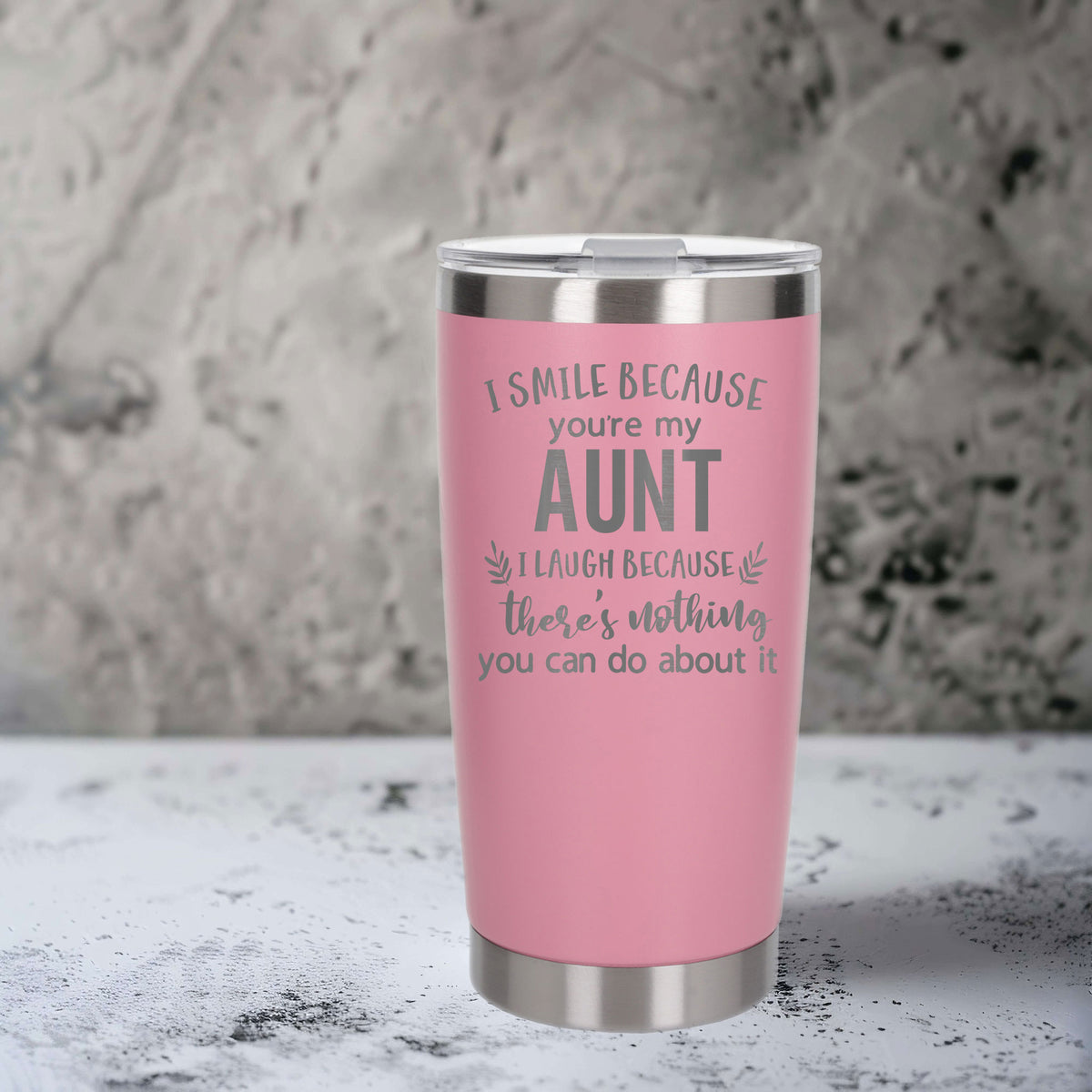 Light Pink Thermal Metal Coffee Cup