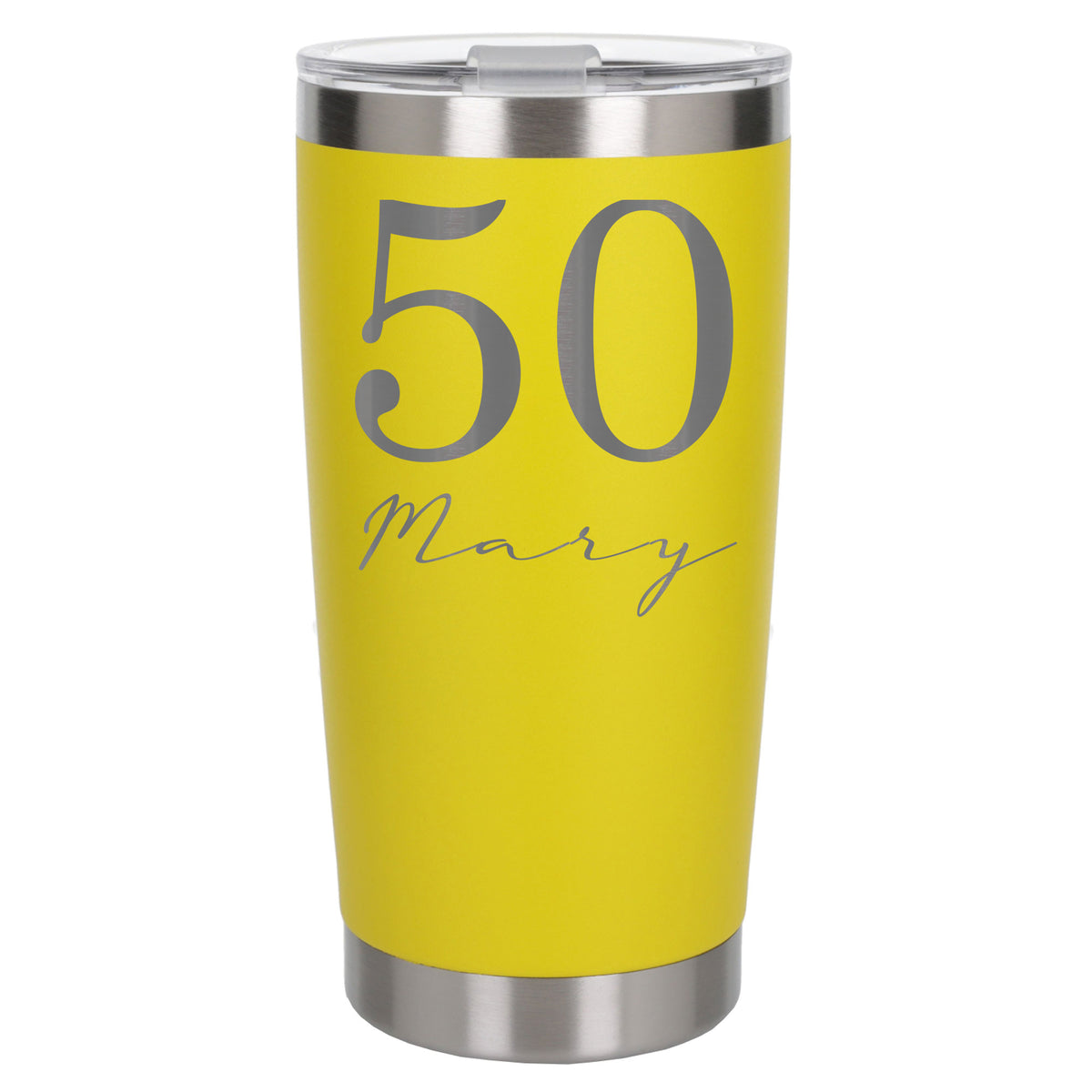 Yellow Thermal Metal Coffee Cup