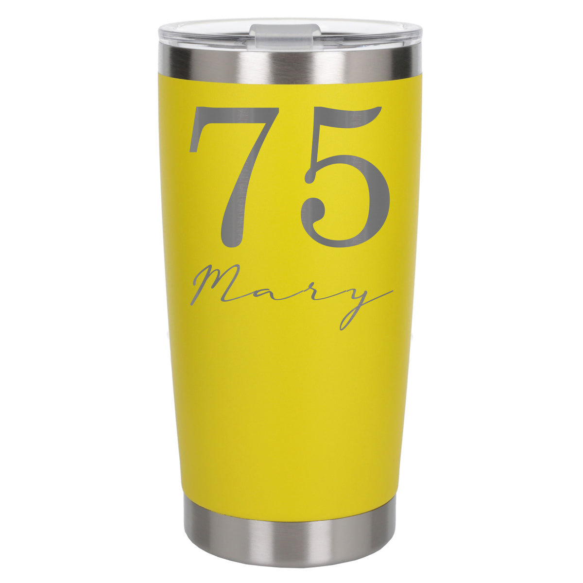 Yellow Thermal Metal Coffee Cup