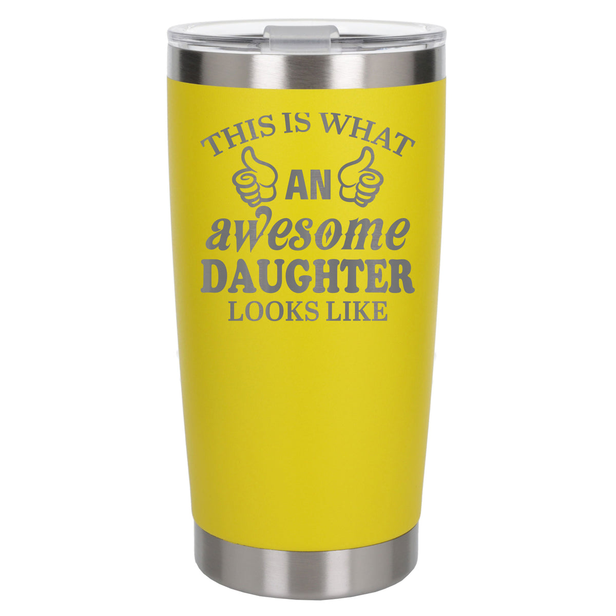 Yellow Thermal Metal Coffee Cup