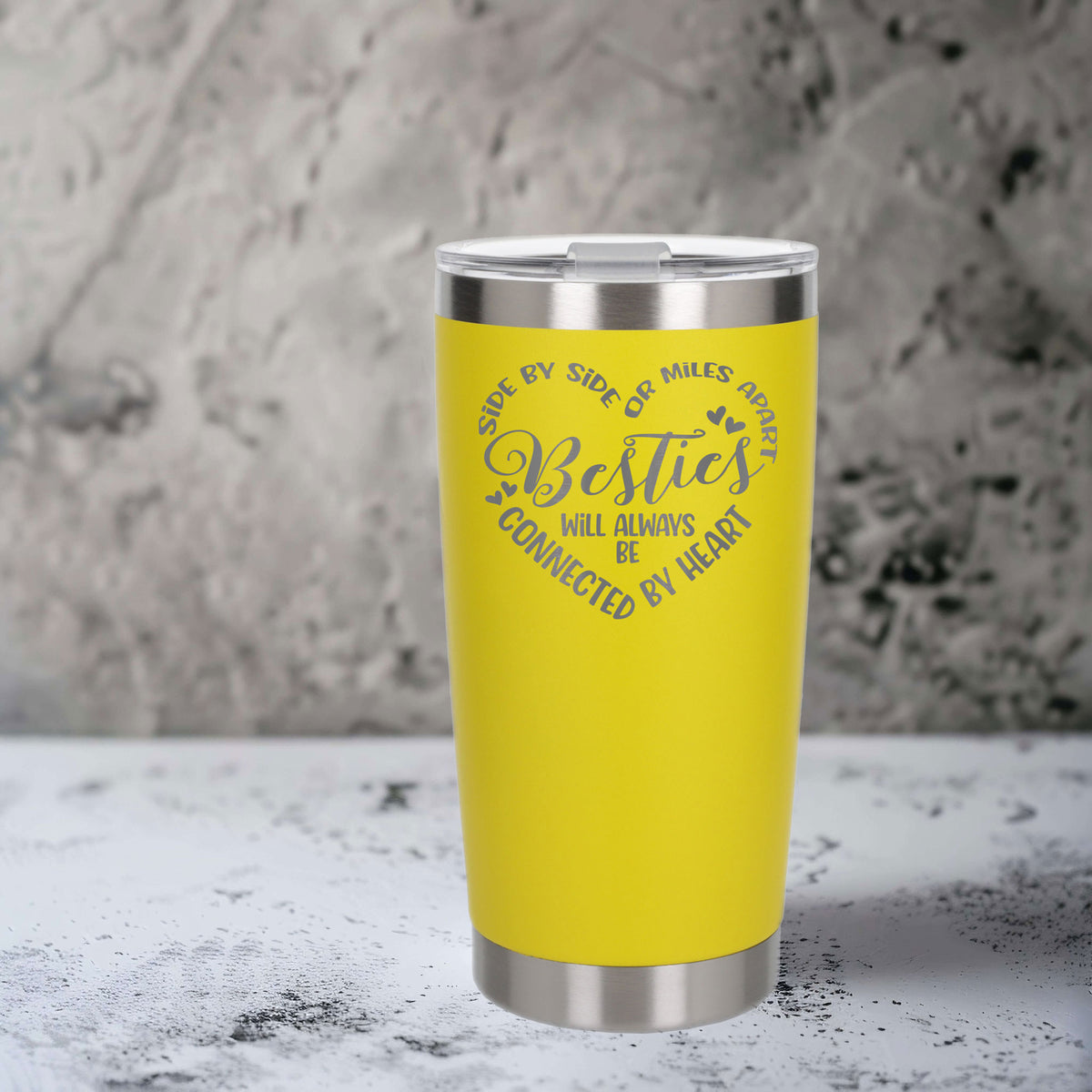 Yellow Thermal Metal Coffee Cup