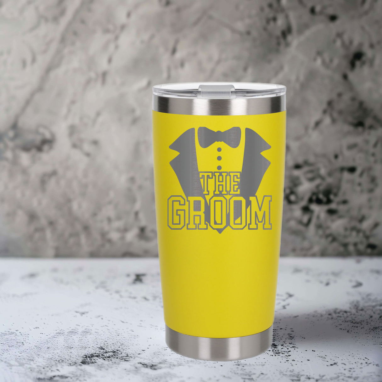 Yellow Thermal Metal Coffee Cup