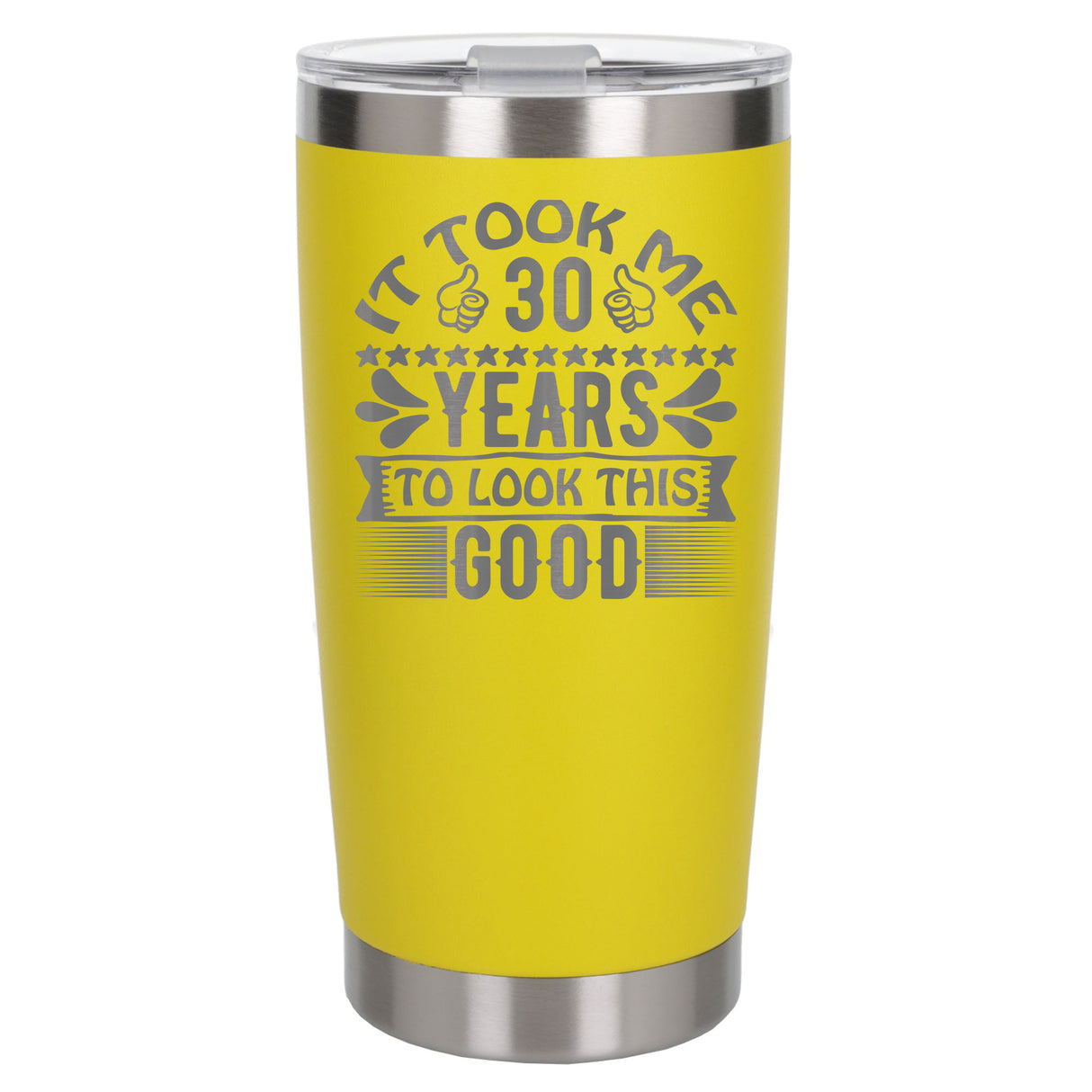 Yellow Thermal Metal Coffee Cup