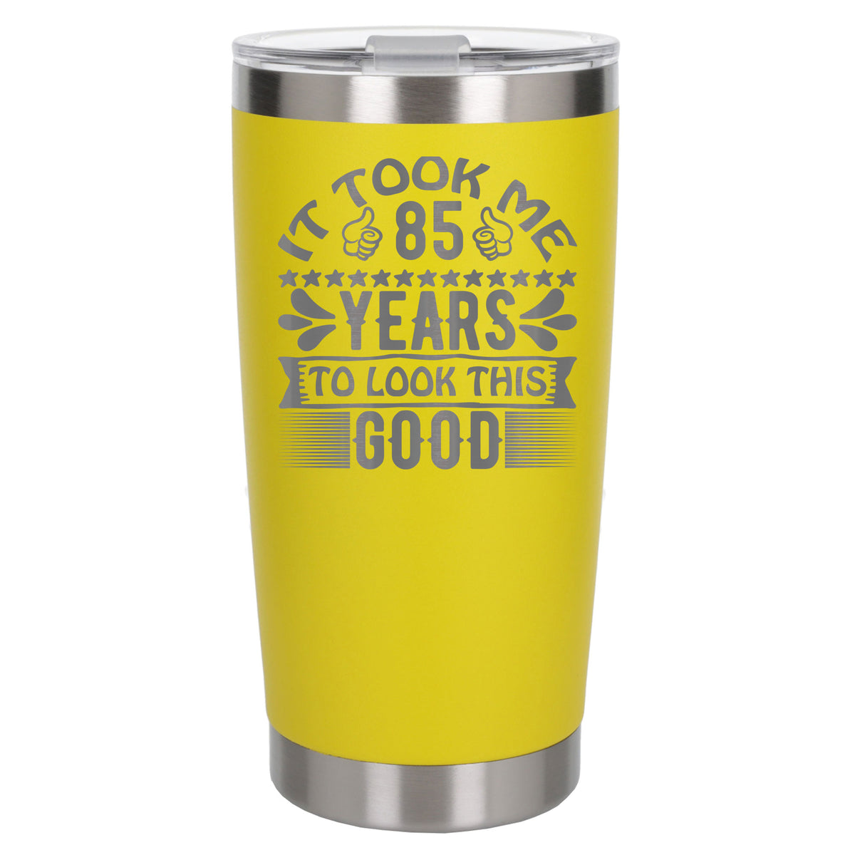 Yellow Thermal Metal Coffee Cup