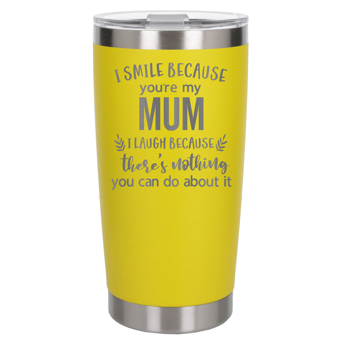 Yellow Thermal Metal Coffee Cup