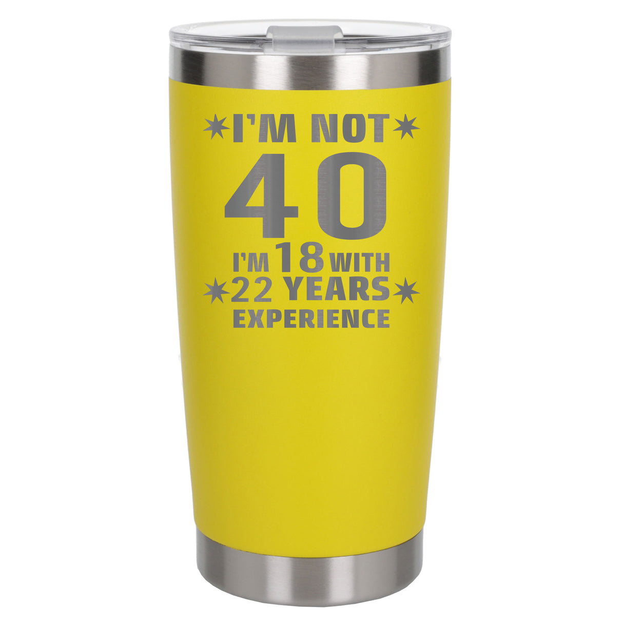 Yellow Thermal Metal Coffee Cup