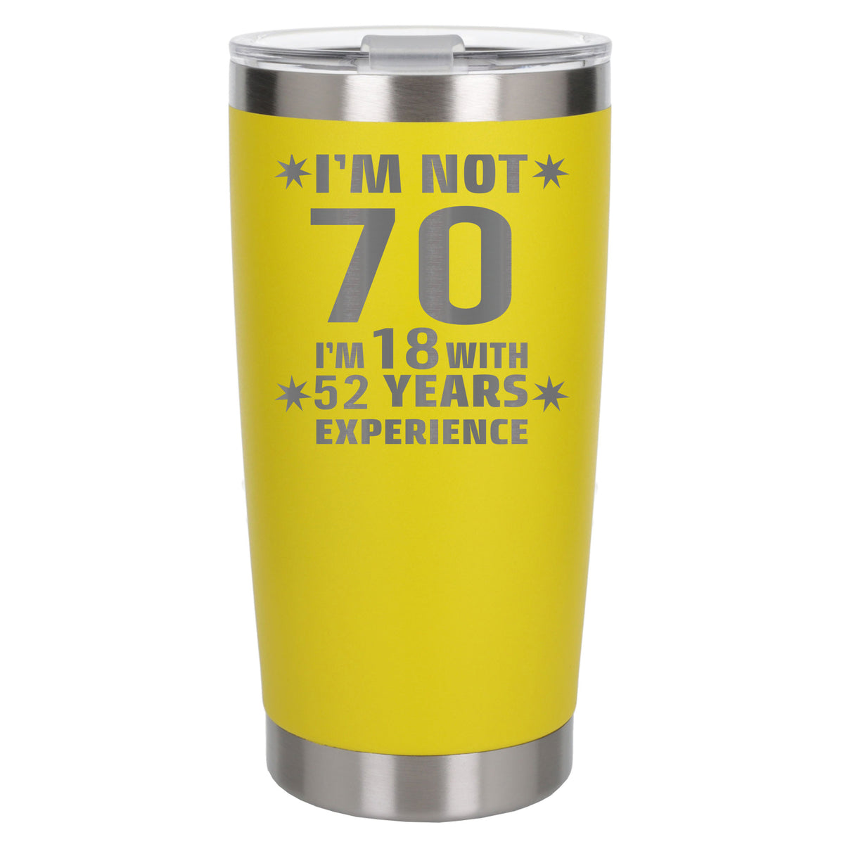 Yellow Thermal Metal Coffee Cup