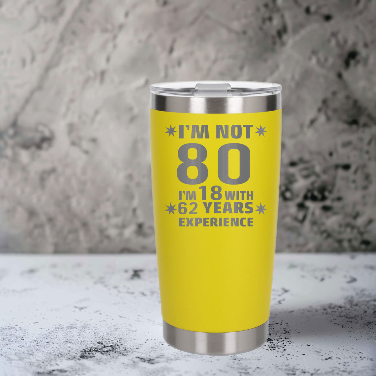 Yellow Thermal Metal Coffee Cup