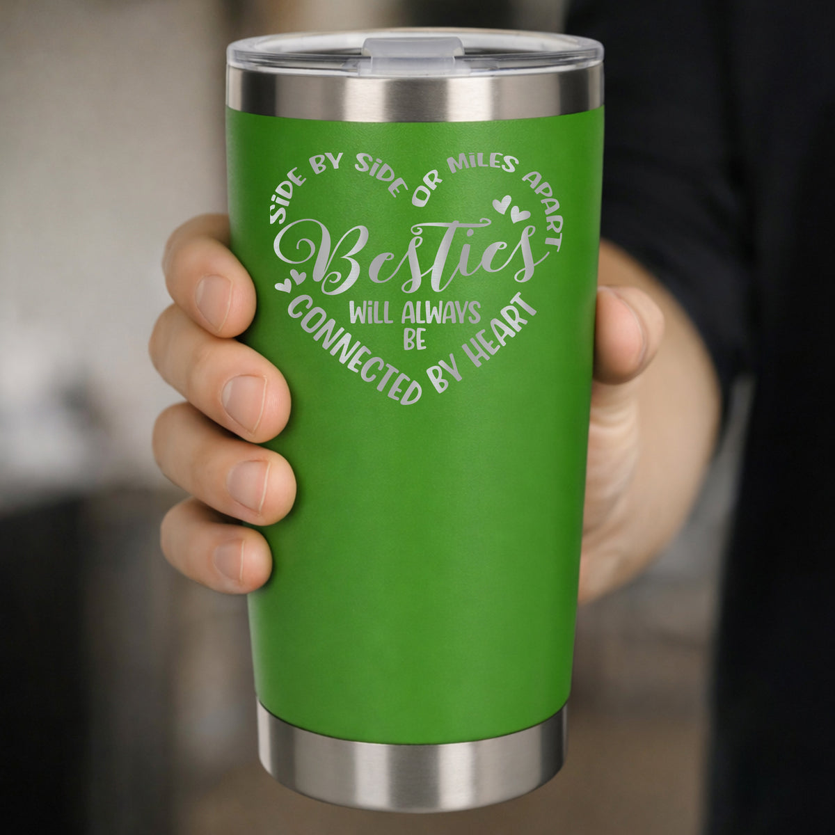 Green Thermal Metal Coffee Cup