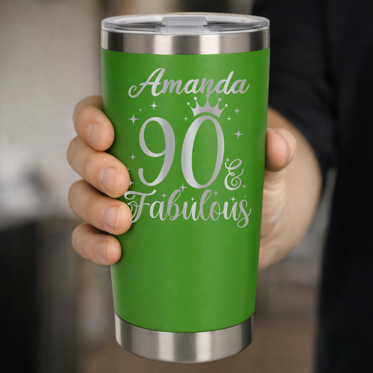 Green Thermal Metal Coffee Cup