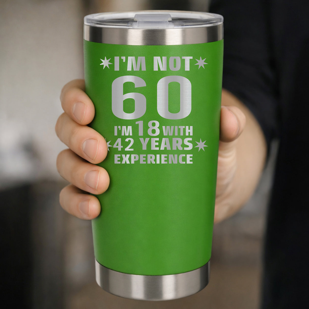 Green Thermal Metal Coffee Cup