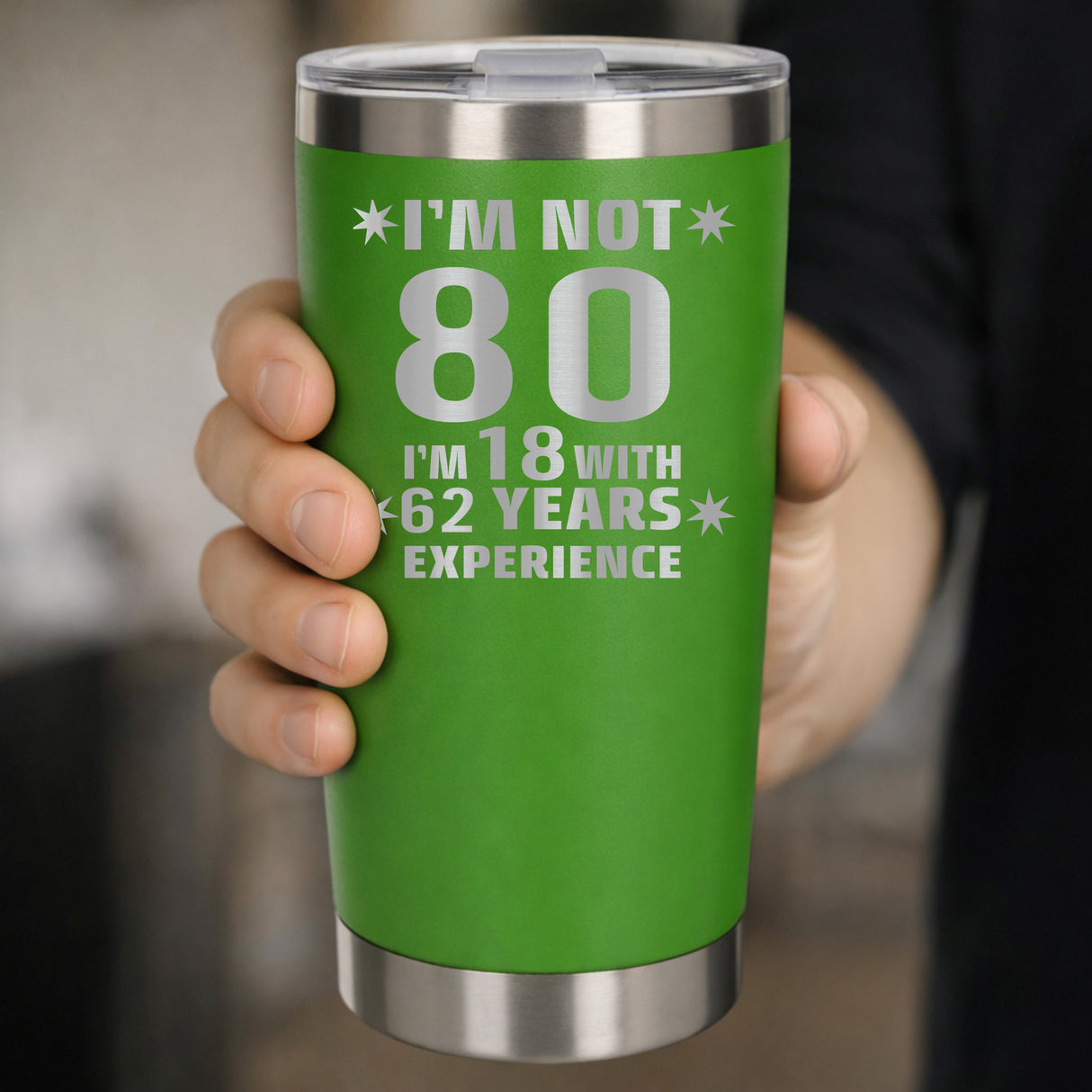 Green Thermal Metal Coffee Cup