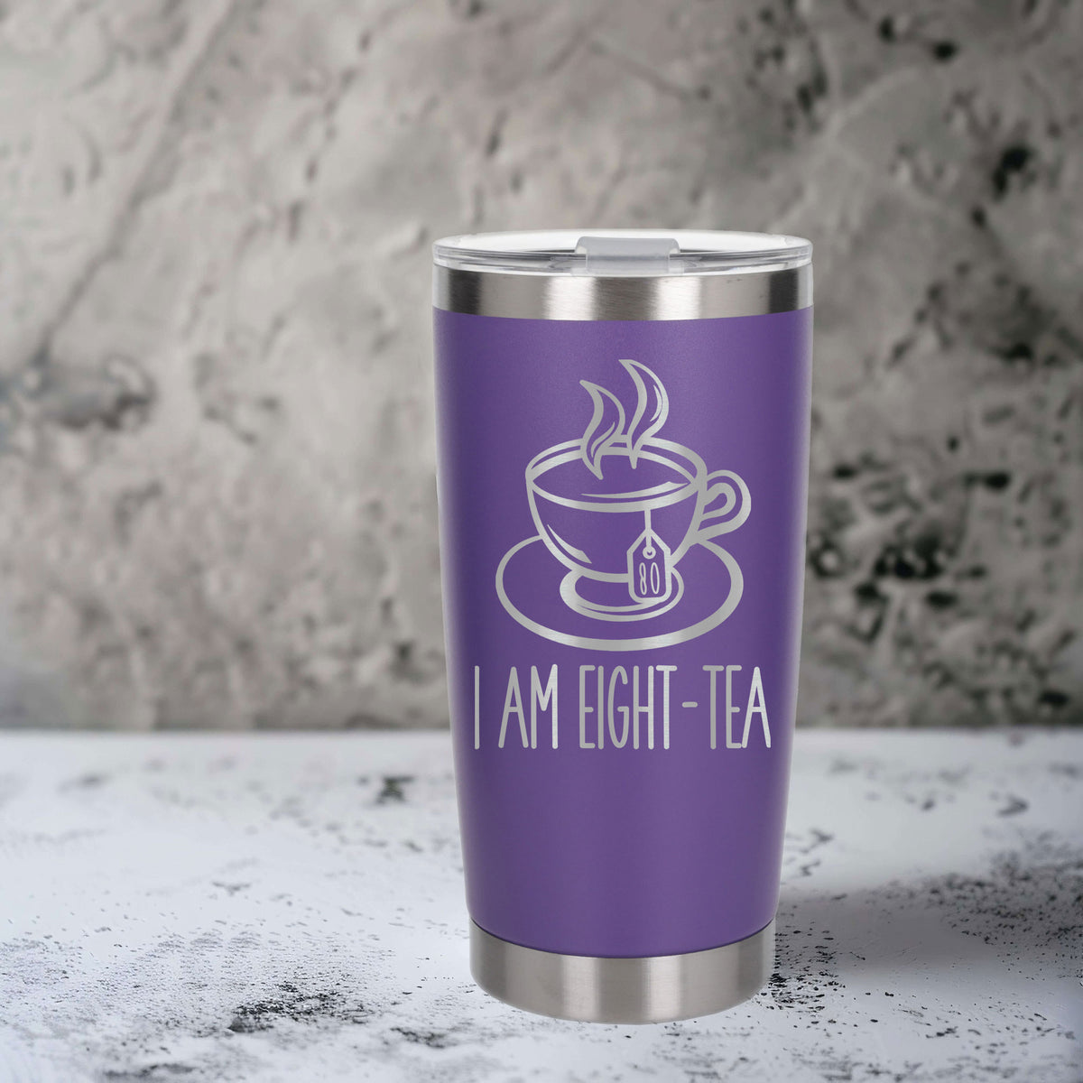 Purple Thermal Metal Coffee Cup