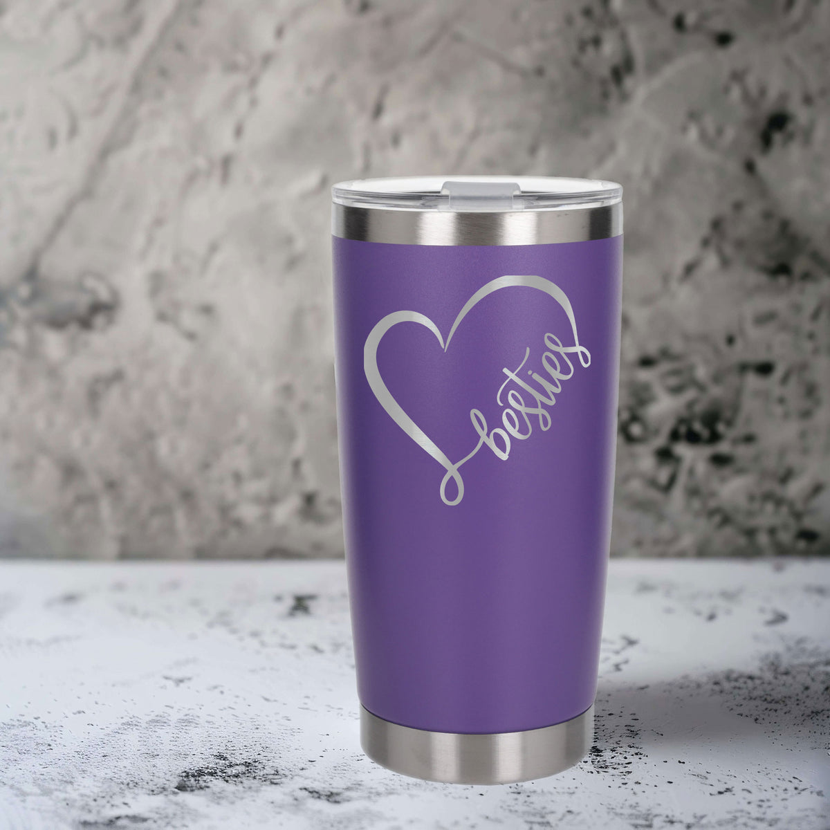 Purple Thermal Metal Coffee Cup