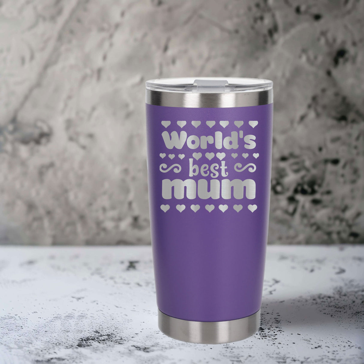 Purple Thermal Metal Coffee Cup