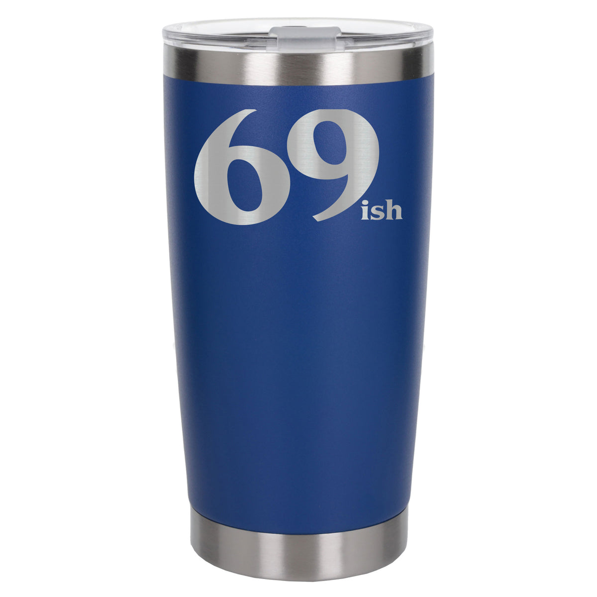 Dark Blue Thermal Metal Coffee Cup