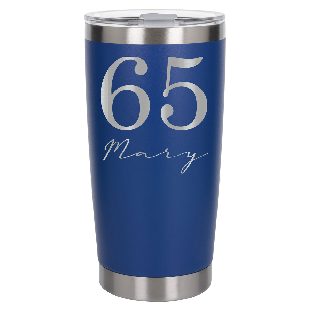 Dark Blue Thermal Metal Coffee Cup