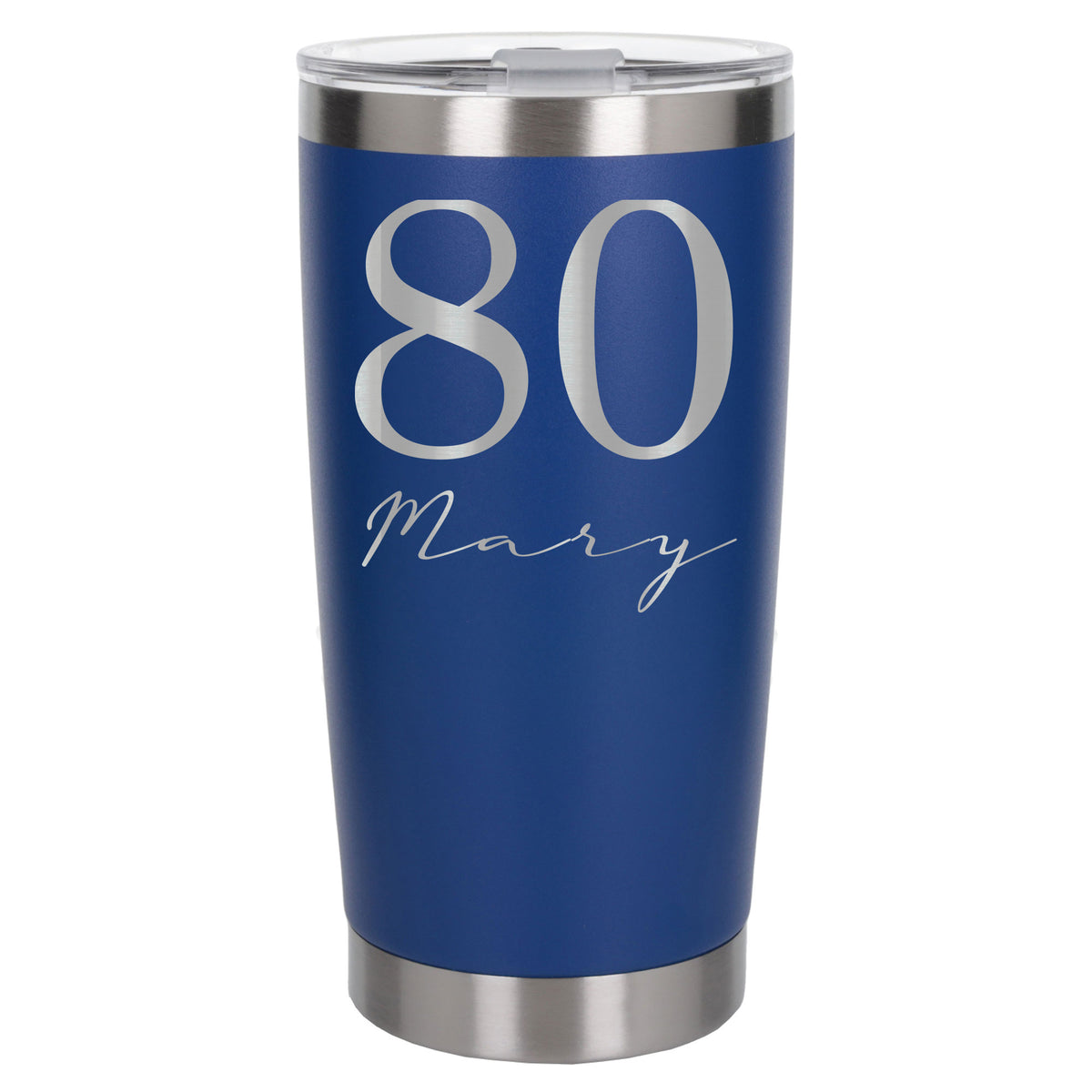 Dark Blue Thermal Metal Coffee Cup