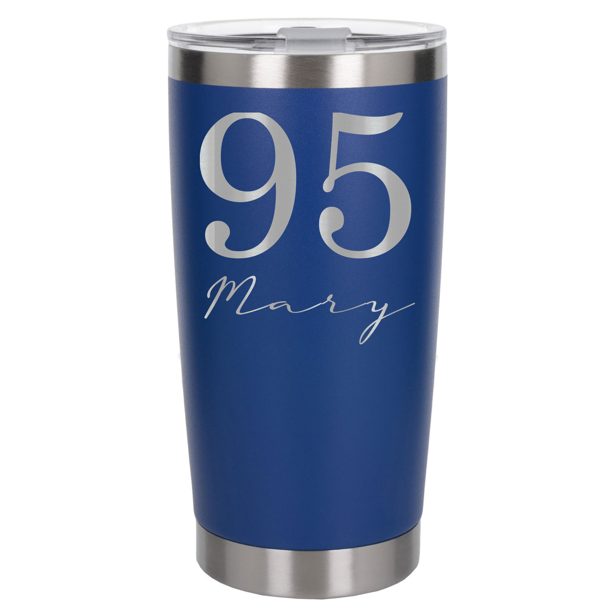 Dark Blue Thermal Metal Coffee Cup