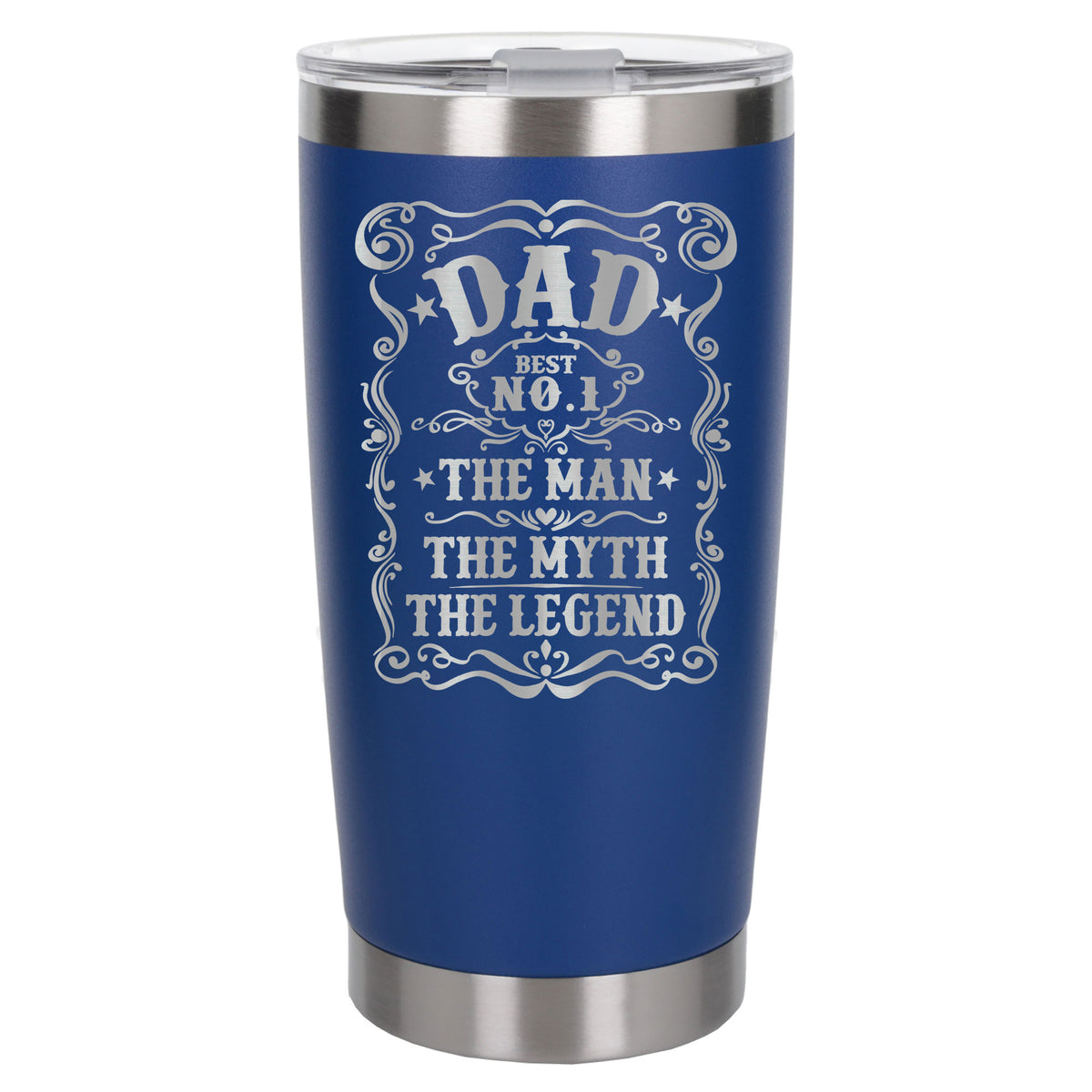 Dark Blue Thermal Metal Coffee Cup