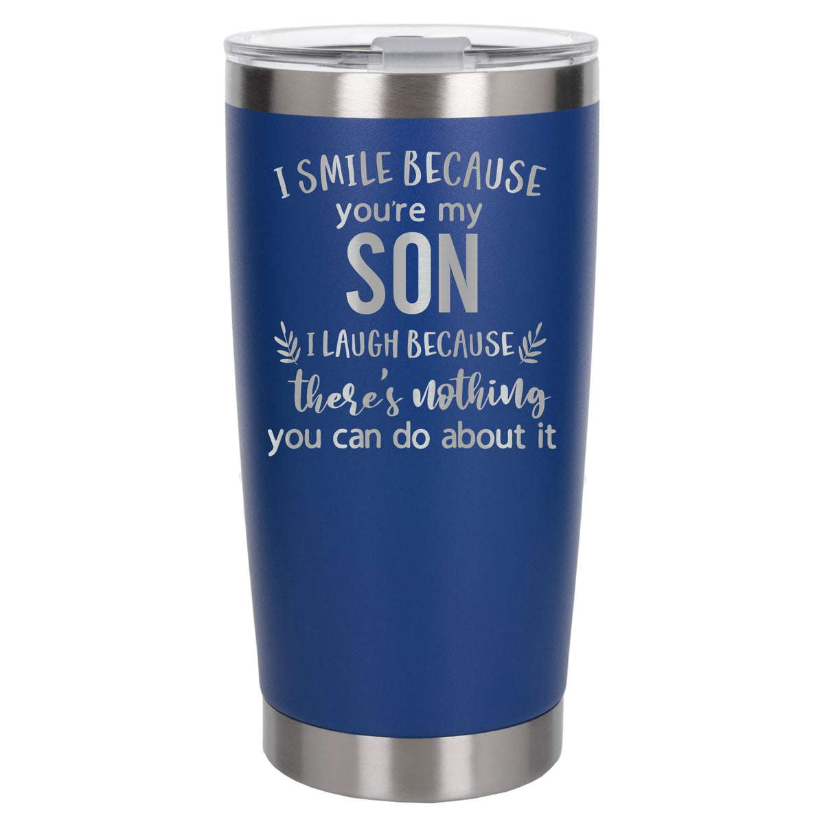 Dark Blue Thermal Metal Coffee Cup