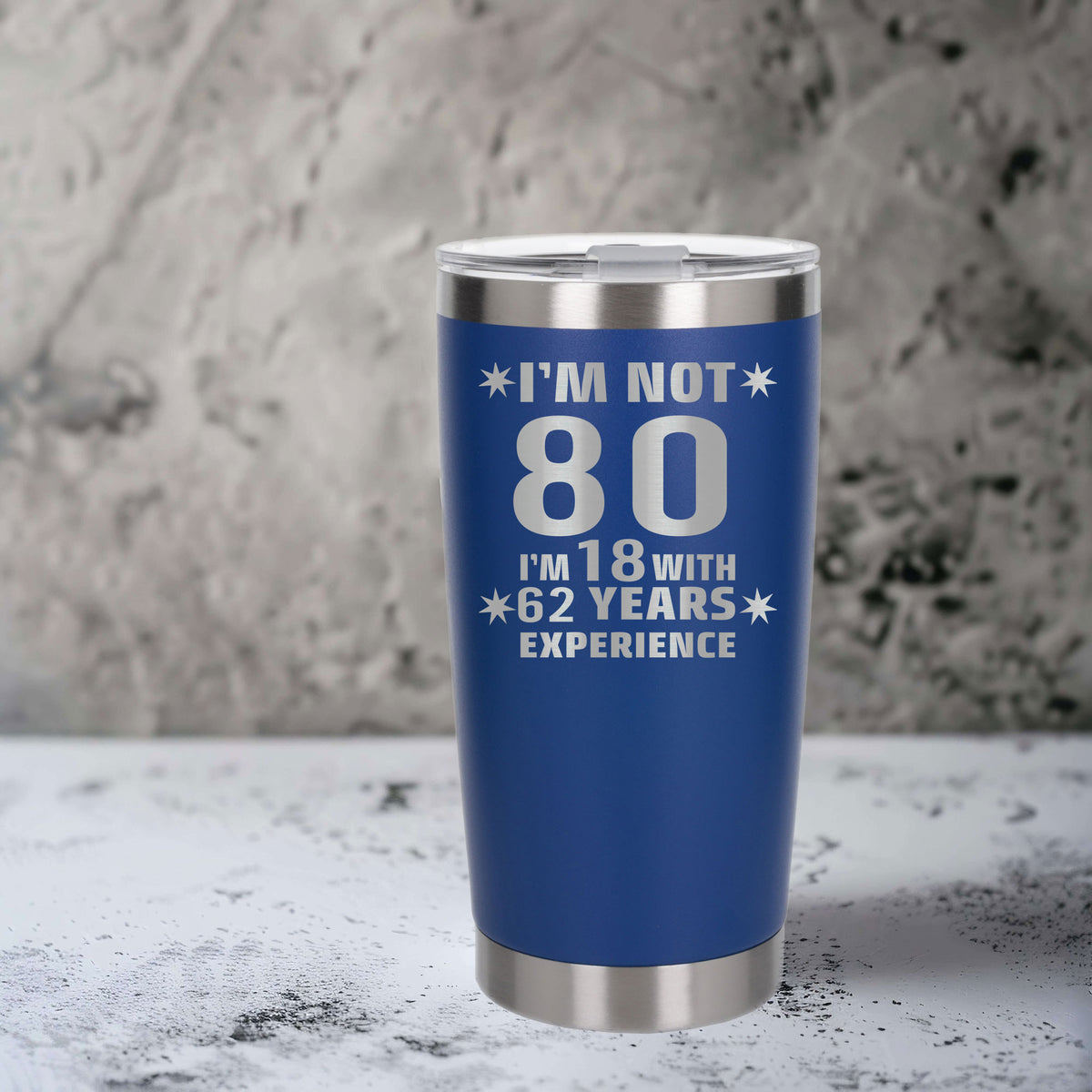 Dark Blue Thermal Metal Coffee Cup