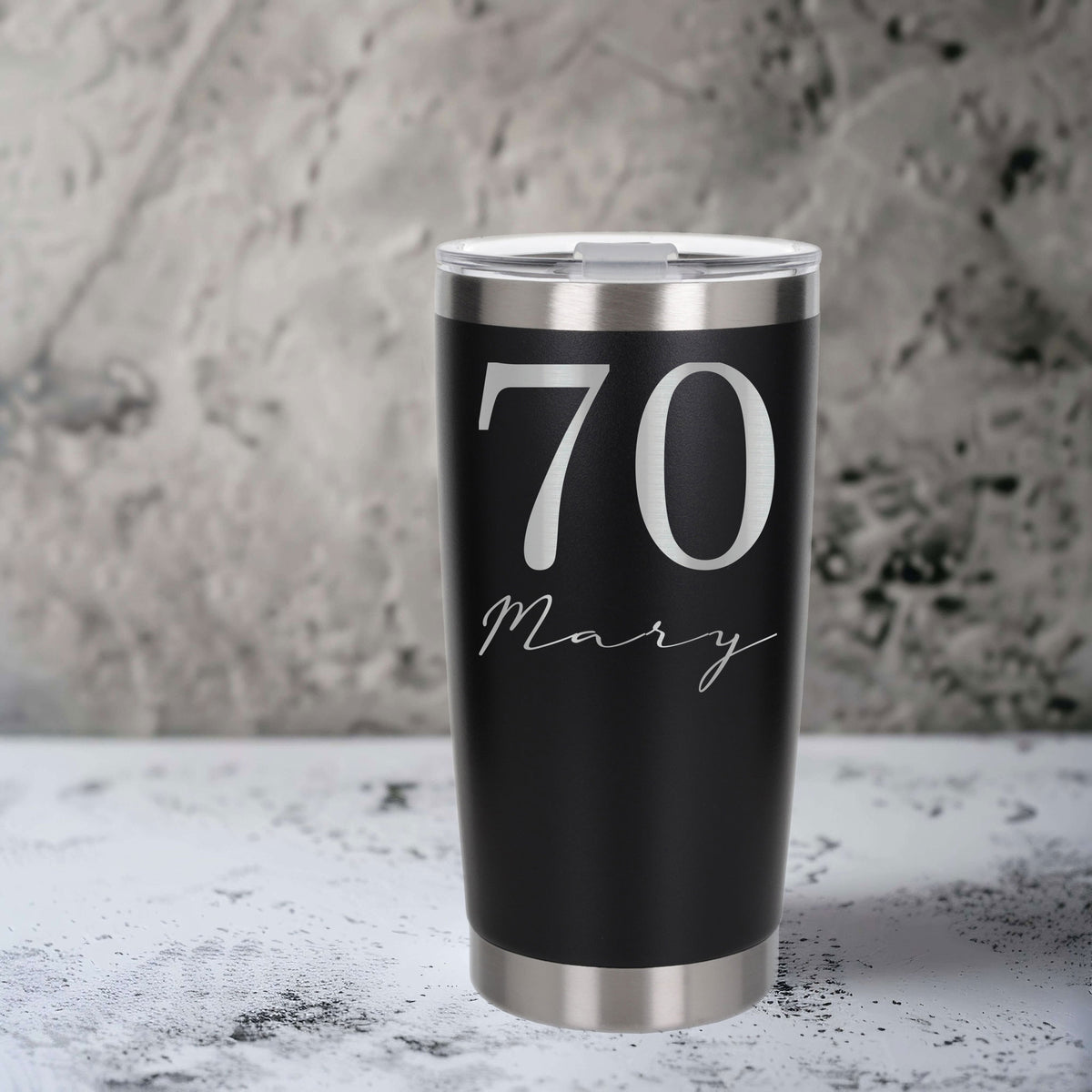 Black Thermal Metal Coffee Cup