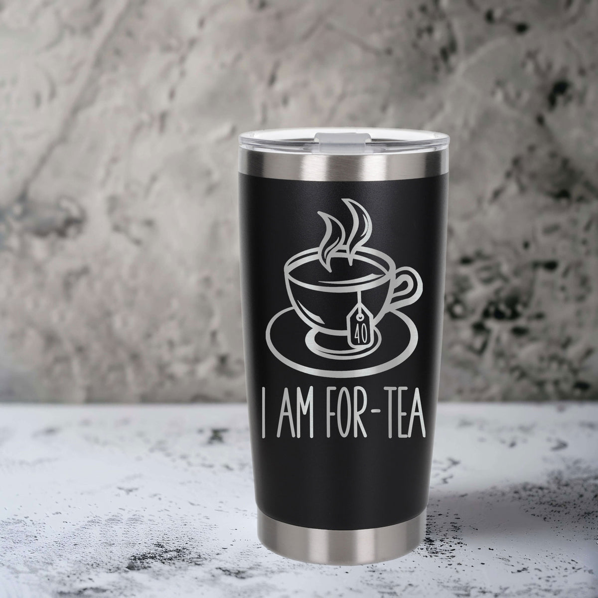 Black Thermal Metal Coffee Cup