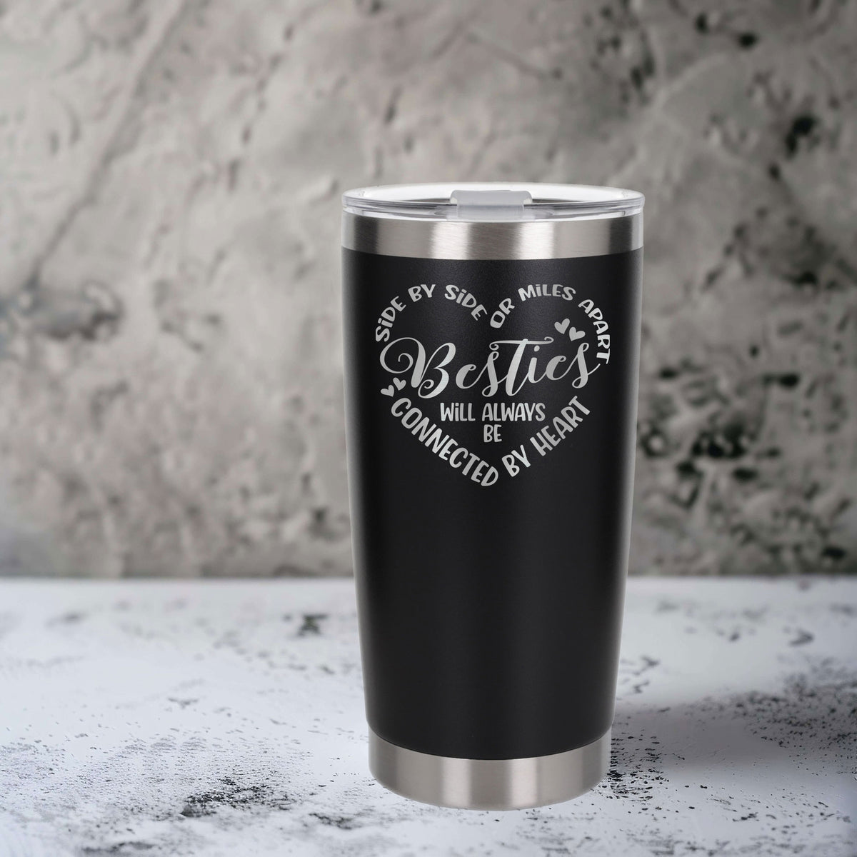 Black Thermal Metal Coffee Cup