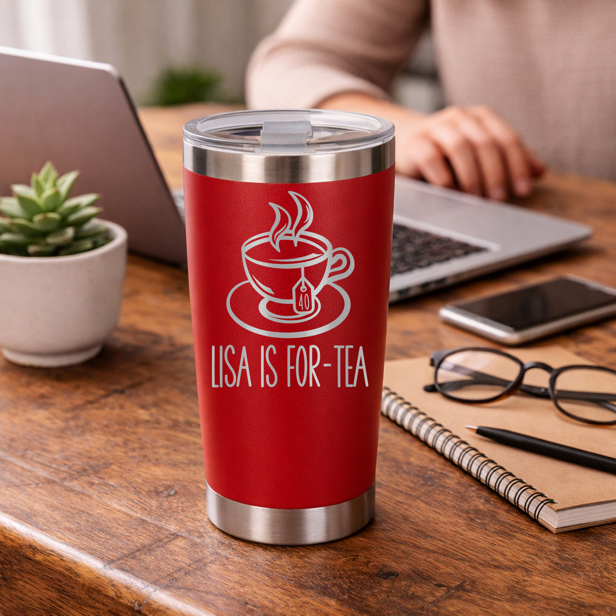 Red Thermal Metal Coffee Cup