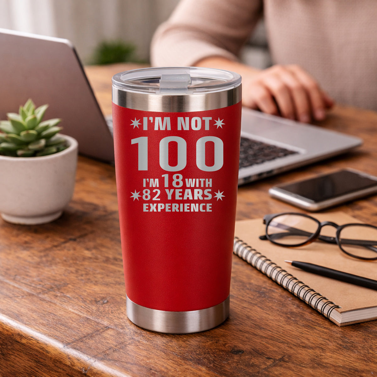 Red Thermal Metal Coffee Cup