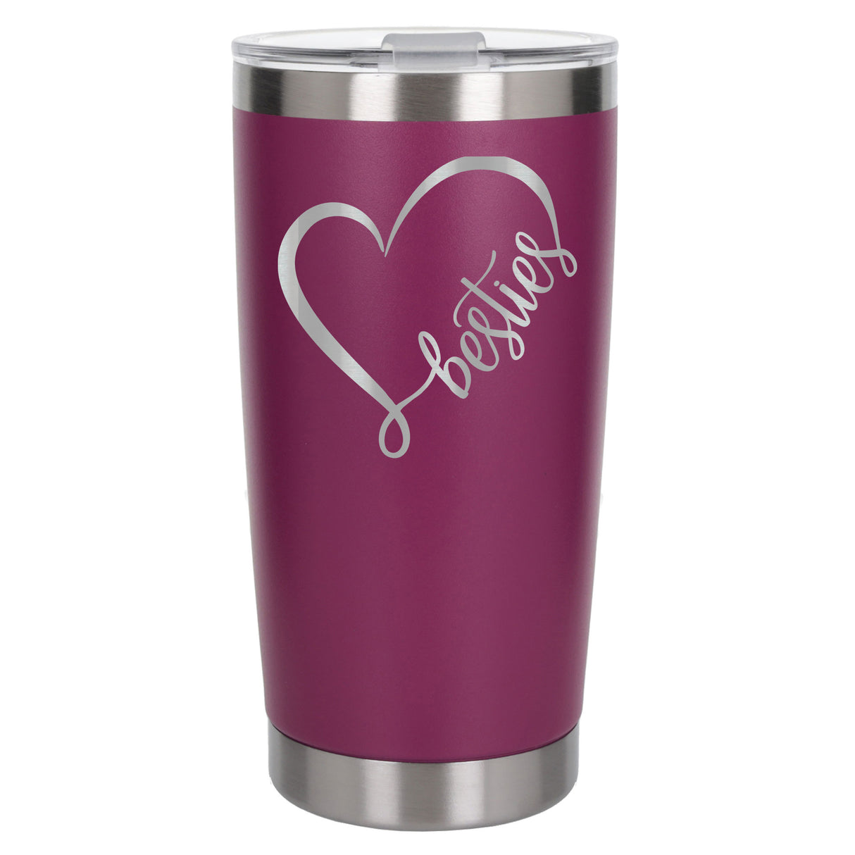 Dark Pink Thermal Metal Coffee Cup
