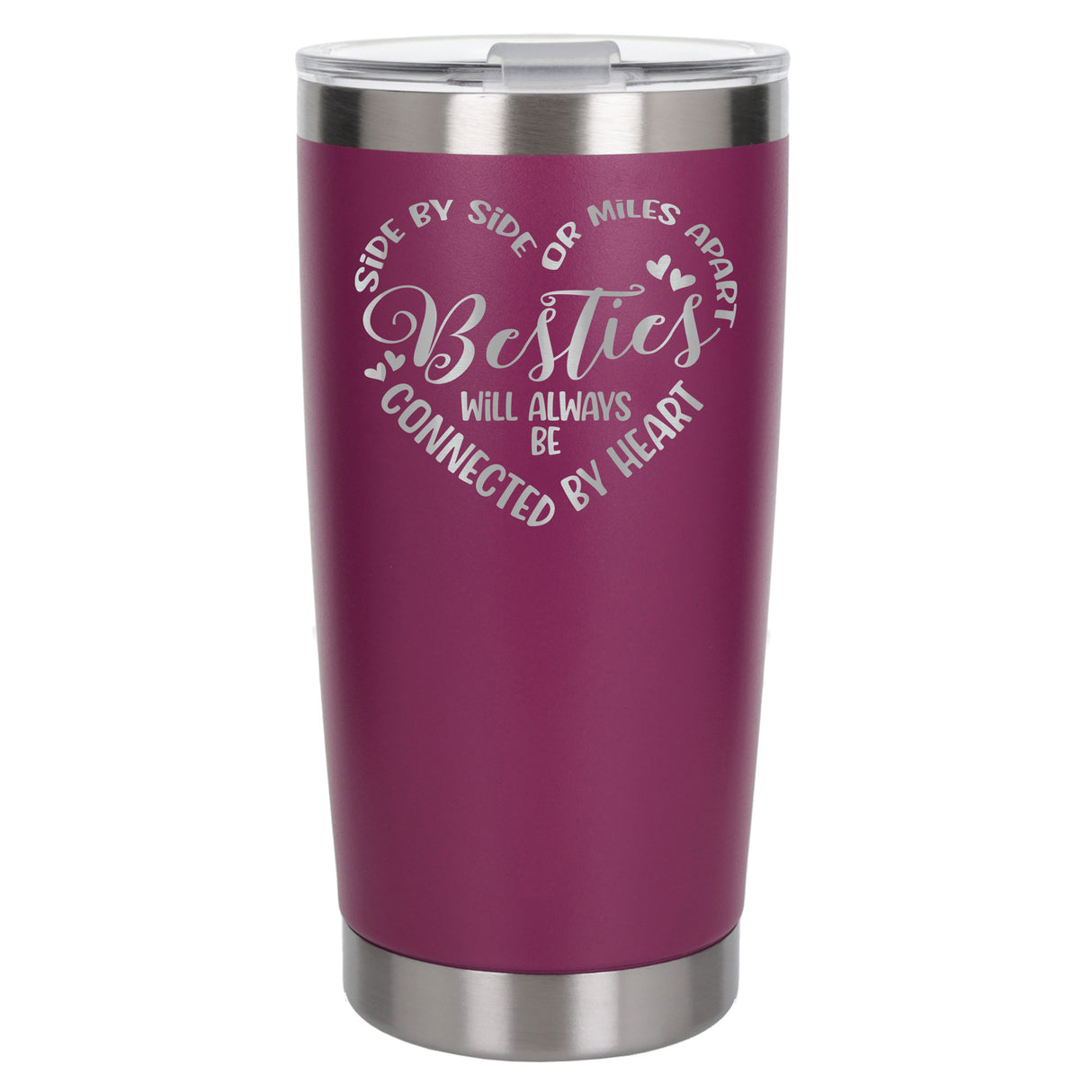 Dark Pink Thermal Metal Coffee Cup
