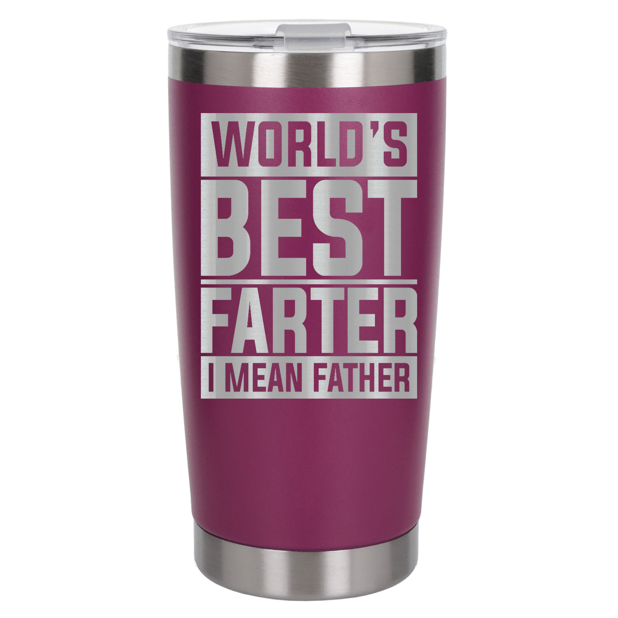 Dark Pink Thermal Metal Coffee Cup