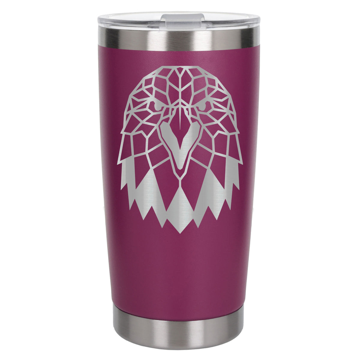 Dark Pink Thermal Metal Coffee Cup