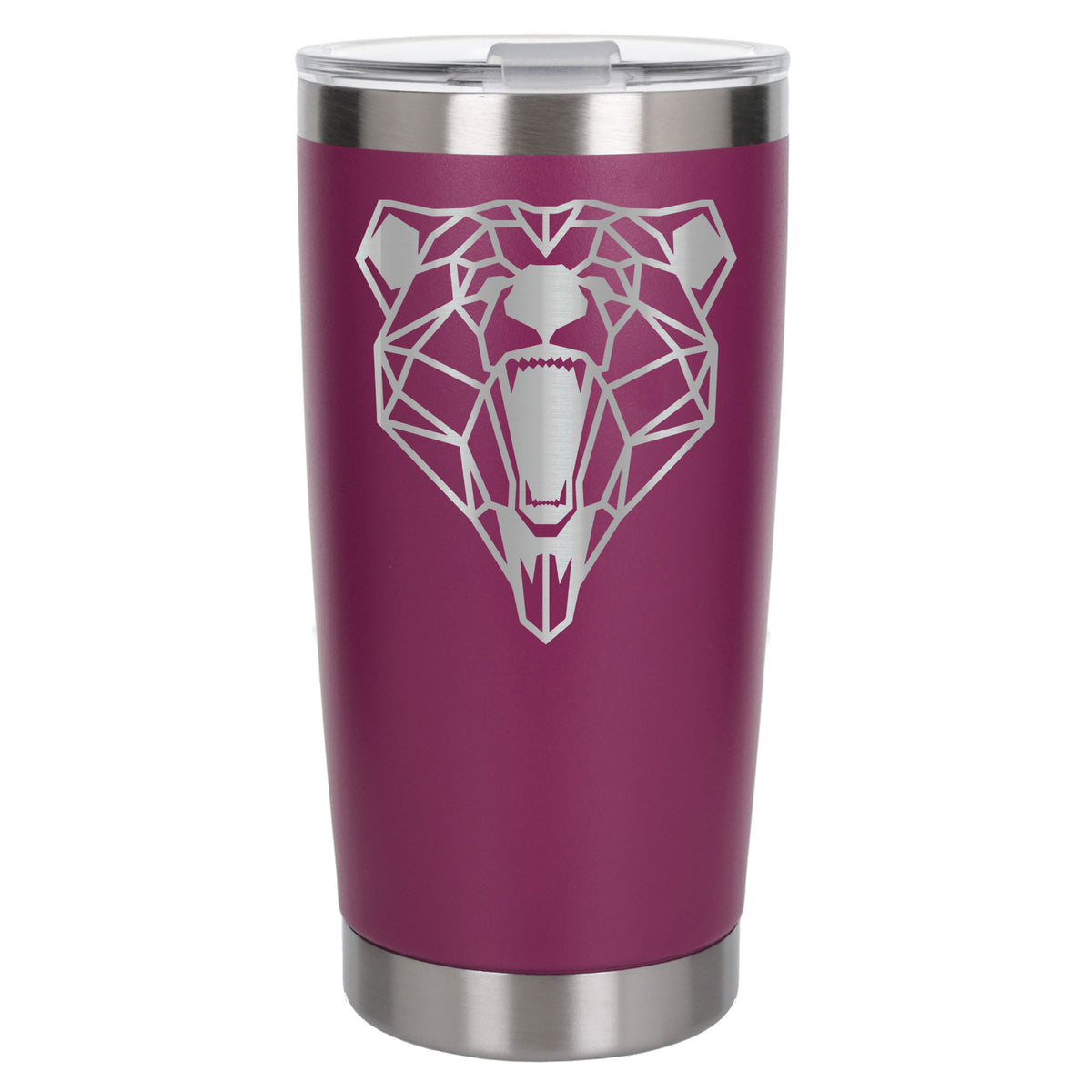 Dark Pink Thermal Metal Coffee Cup