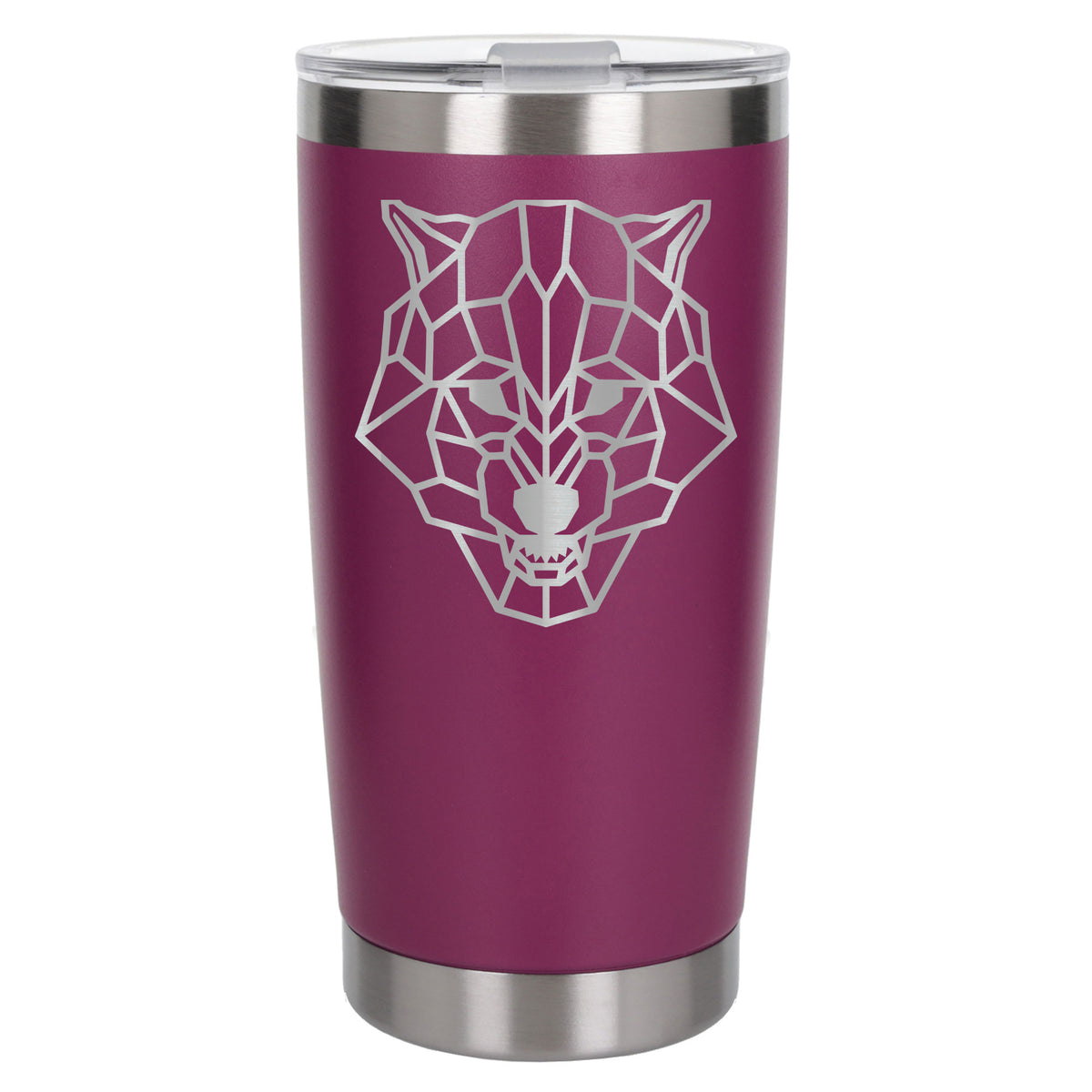 Dark Pink Thermal Metal Coffee Cup