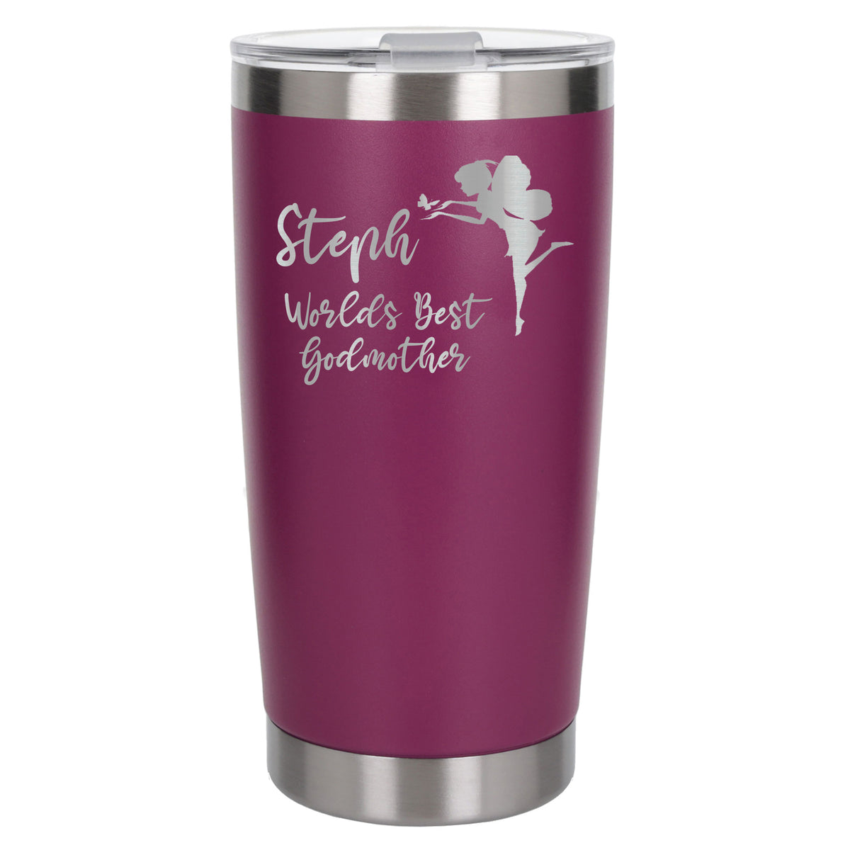 Dark Pink Thermal Metal Coffee Cup